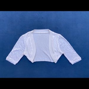 White cardigan size XS